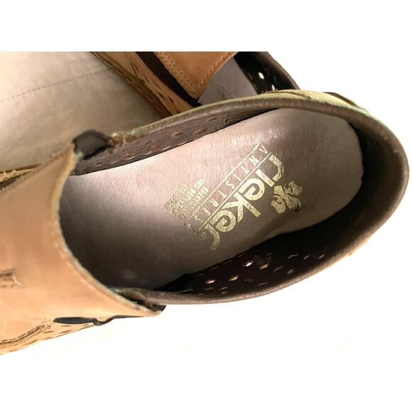 Rieker Antistress Slip-On Shoes Women 38(US 7.5) Tan Leather Comfort Loafers EUC - Picture 6 of 10